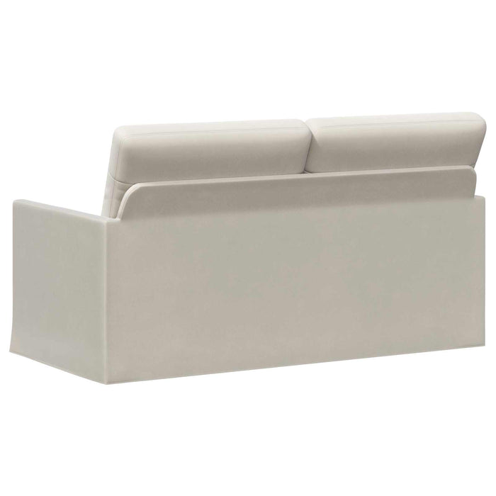 Canapea cu 2 locuri Crem 150 x 81 x 82 cm Catifea WALTI