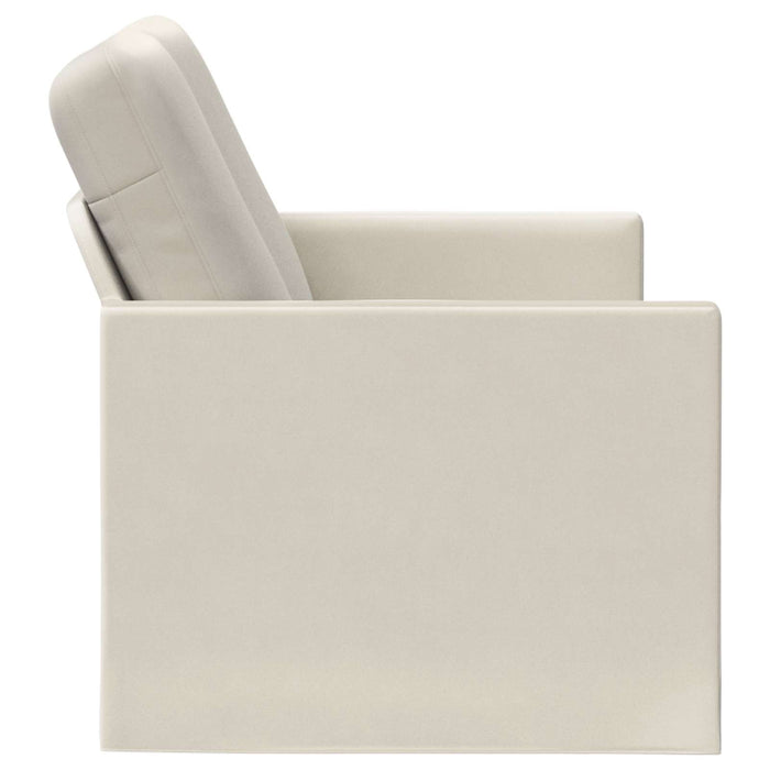 Canapea cu 2 locuri Crem 150 x 81 x 82 cm Catifea WALTI