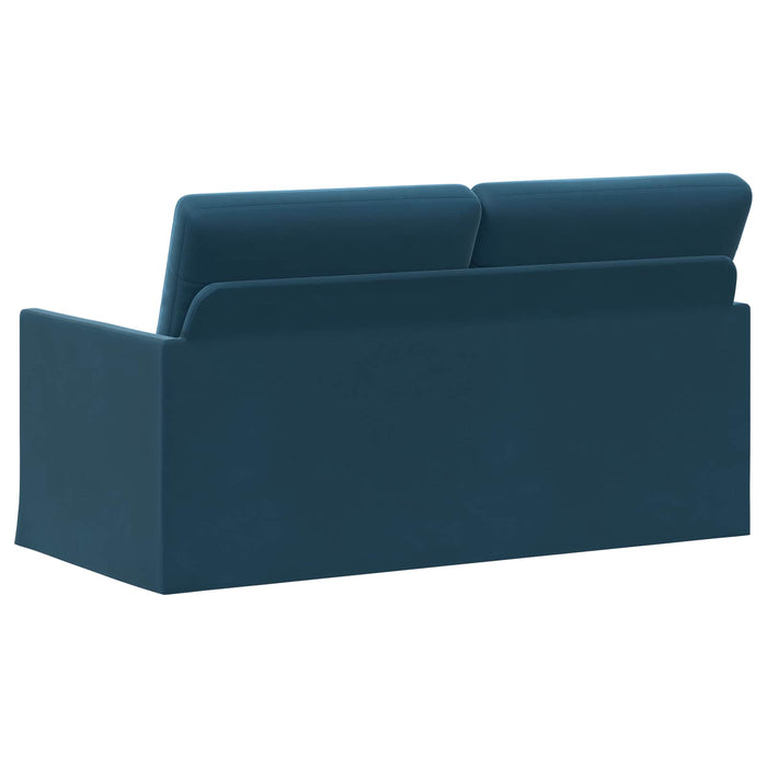 Canapea cu 2 locuri albastru 150 x 81 x 82 cm Catifea WALTI