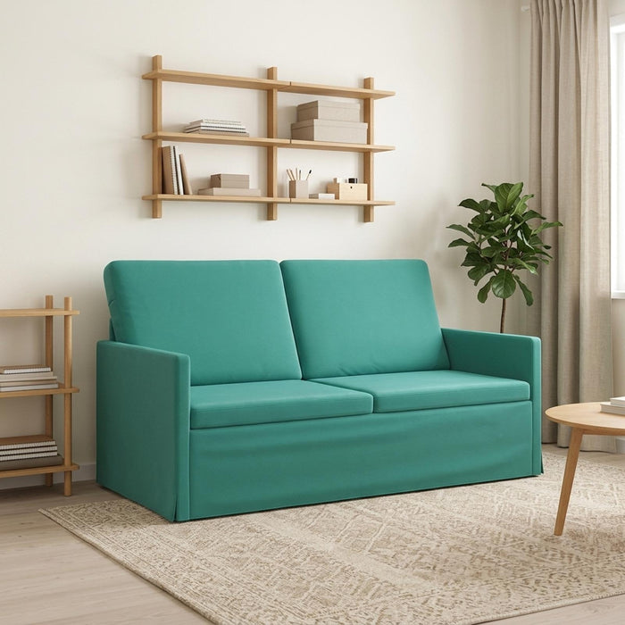 Canapea cu 2 locuri Turcoaz 150 x 81 x 82 cm Catifea WALTI