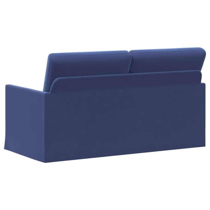 Canapea cu 2 locuri Albastru Poliție 150 x 81 x 82 cm Catifea WALTI