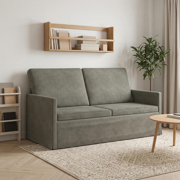 Canapea cu 2 locuri Gri deschis 150 x 81 x 82 cm WALTI