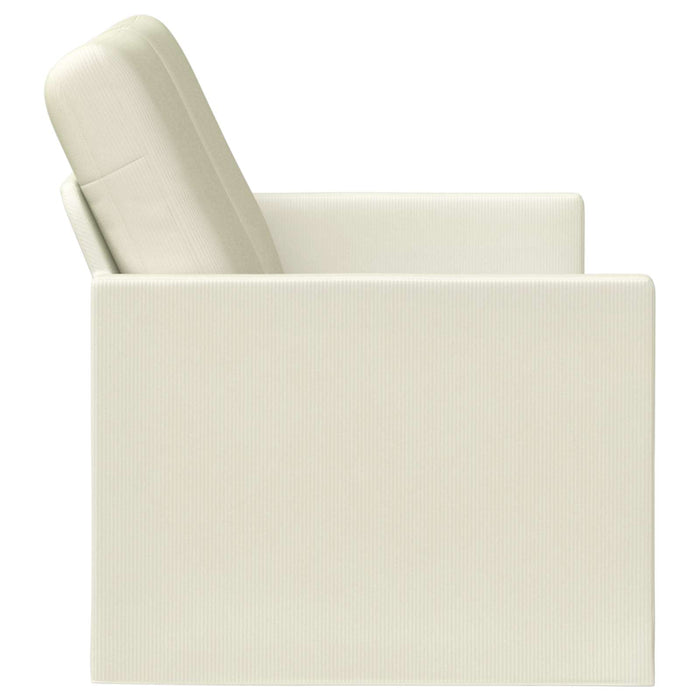 Canapea cu 2 locuri Crem 150 x 81 x 82 cm Țesătură din corduroy WALTI
