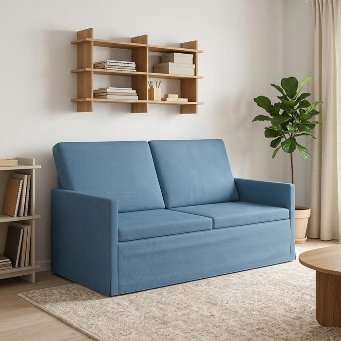 Canapea cu 2 locuri albastru 150 x 81 x 82 cm WALTI