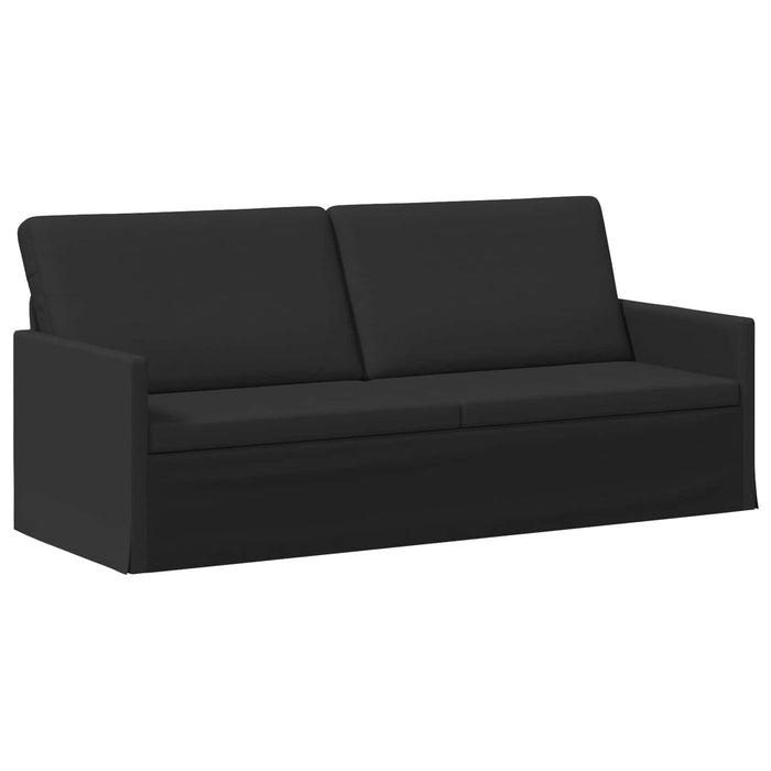 Sofă cu 3 locuri Negru 190 x 81 x 82 cm Țesătură WALTI