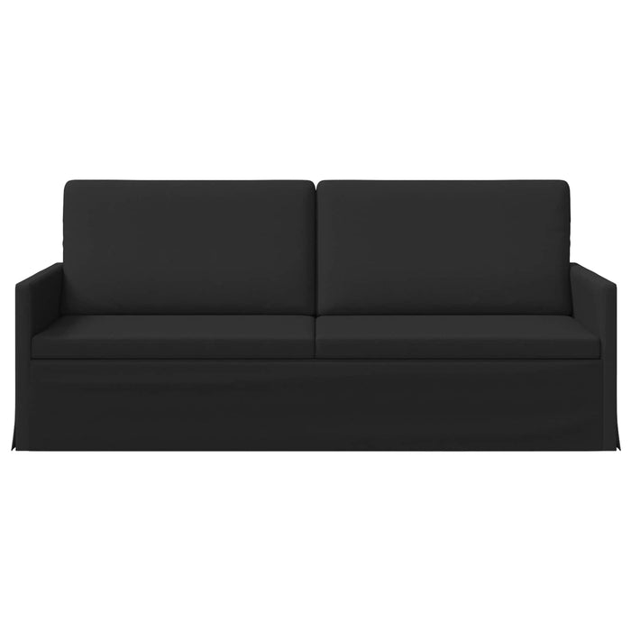 Sofă cu 3 locuri Negru 190 x 81 x 82 cm Țesătură WALTI