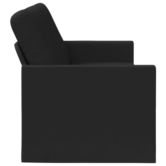Sofă cu 3 locuri Negru 190 x 81 x 82 cm Țesătură WALTI