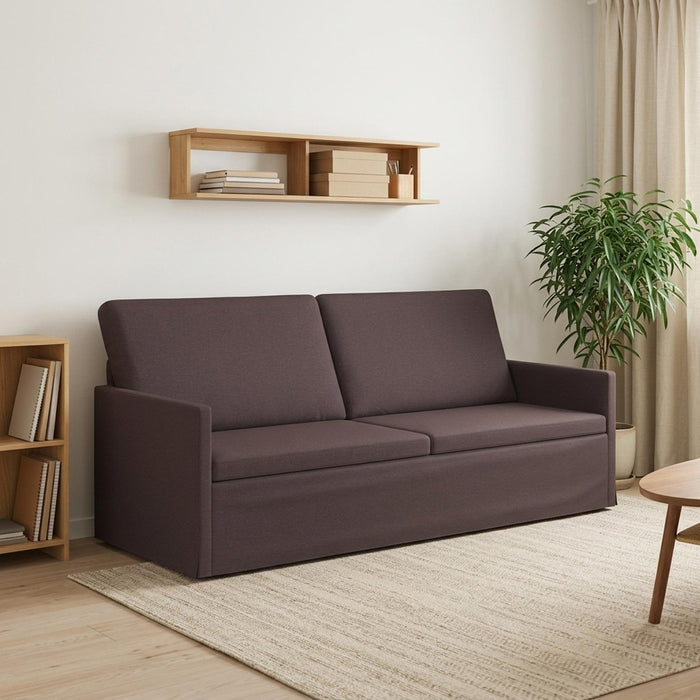 Sofă cu 3 locuri Maro închis 190 x 81 x 82 cm Țesătură WALTI