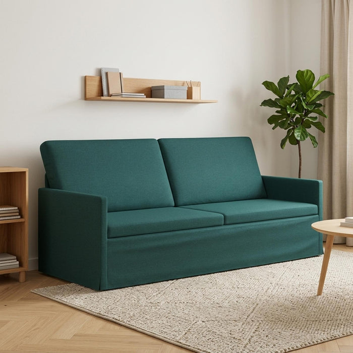 Sofă cu 3 locuri Verde închis 190 x 81 x 82 cm Țesătură WALTI