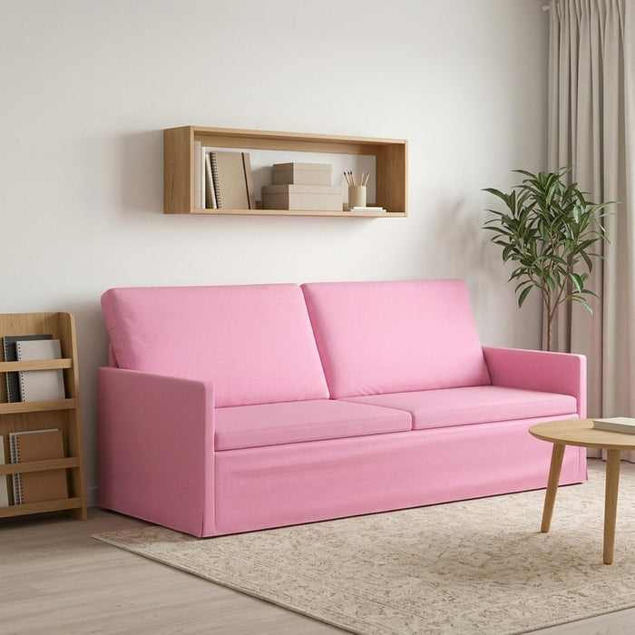 Sofă cu 3 locuri Roz 190 x 81 x 82 cm Țesătură WALTI