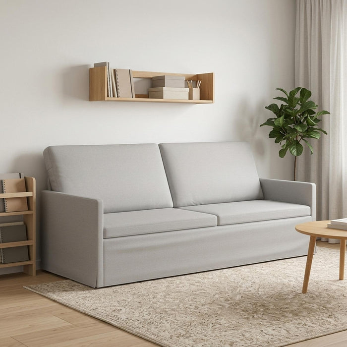 Sofă cu 3 locuri Gri nori 190 x 81 x 82 cm Țesătură WALTI