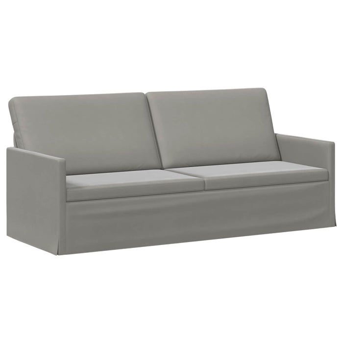 Sofă cu 3 locuri Gri deschis 190 x 81 x 82 cm Catifea WALTI