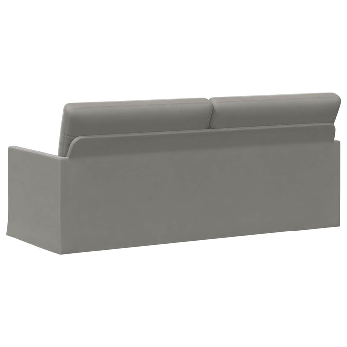 Sofă cu 3 locuri Gri deschis 190 x 81 x 82 cm Catifea WALTI