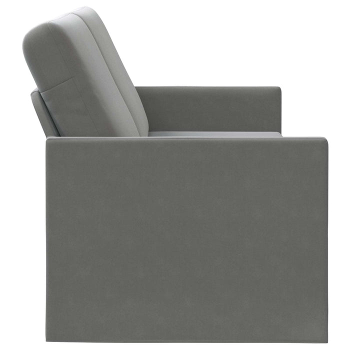 Sofă cu 3 locuri Gri închis 190 x 81 x 82 cm Catifea WALTI