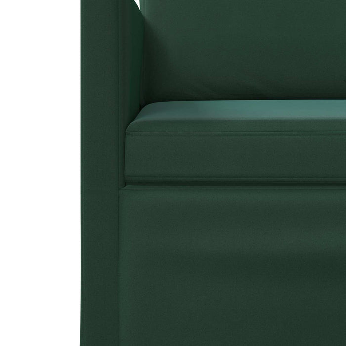 Sofă cu 3 locuri Verde închis 190 x 81 x 82 cm Catifea WALTI