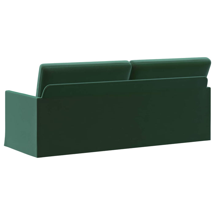 Sofă cu 3 locuri Verde închis 190 x 81 x 82 cm Catifea WALTI