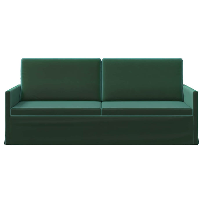 Sofă cu 3 locuri Verde închis 190 x 81 x 82 cm Catifea WALTI
