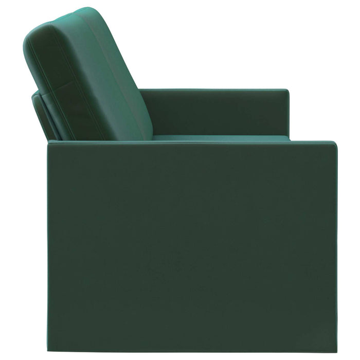 Sofă cu 3 locuri Verde închis 190 x 81 x 82 cm Catifea WALTI