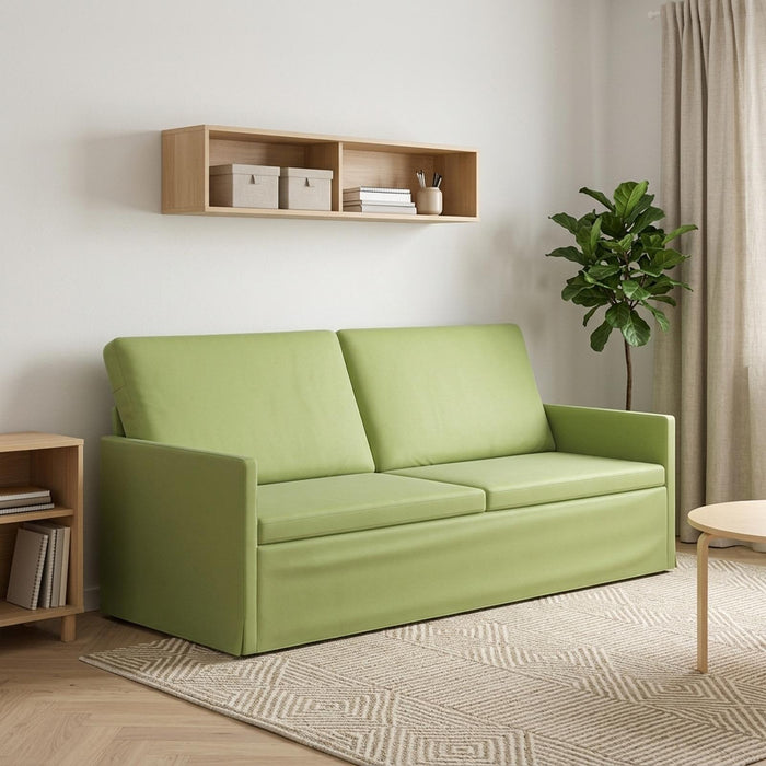 Sofă cu 3 locuri Verde deschis 190 x 81 x 82 cm Catifea WALTI