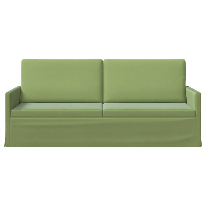 Sofă cu 3 locuri Verde deschis 190 x 81 x 82 cm Catifea WALTI