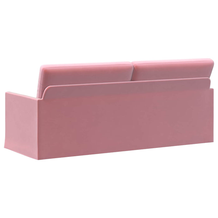 Sofă cu 3 locuri Roz 190 x 81 x 82 cm Catifea WALTI