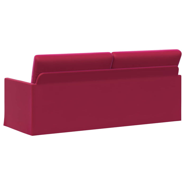 Sofă cu 3 locuri Roșu Vin 190 x 81 x 82 cm Catifea WALTI