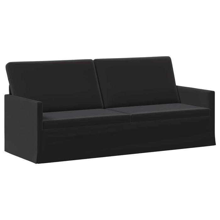 Sofă cu 3 locuri Negru 190 x 81 x 82 cm Catifea WALTI