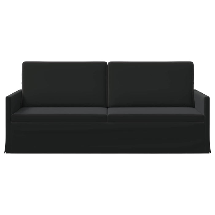 Sofă cu 3 locuri Negru 190 x 81 x 82 cm Catifea WALTI