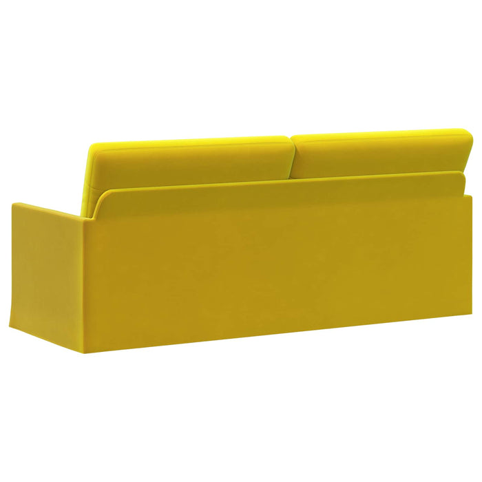 Sofă cu 3 locuri Galben 190 x 81 x 82 cm Catifea WALTI