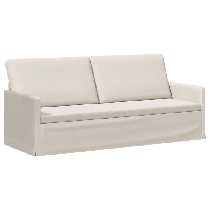 Sofă cu 3 locuri Crem 190 x 81 x 82 cm Catifea WALTI