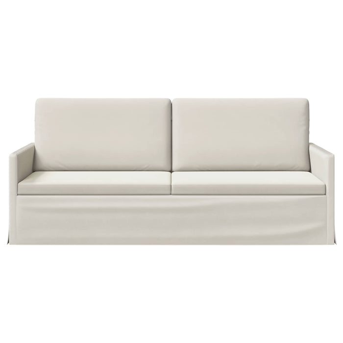 Sofă cu 3 locuri Crem 190 x 81 x 82 cm Catifea WALTI