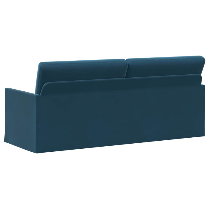 Sofă cu 3 locuri albastru 190 x 81 x 82 cm Catifea WALTI