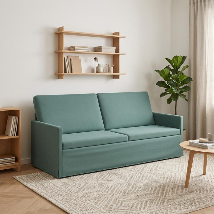 Sofă cu 3 locuri Verde Mării 190 x 81 x 82 cm Catifea WALTI