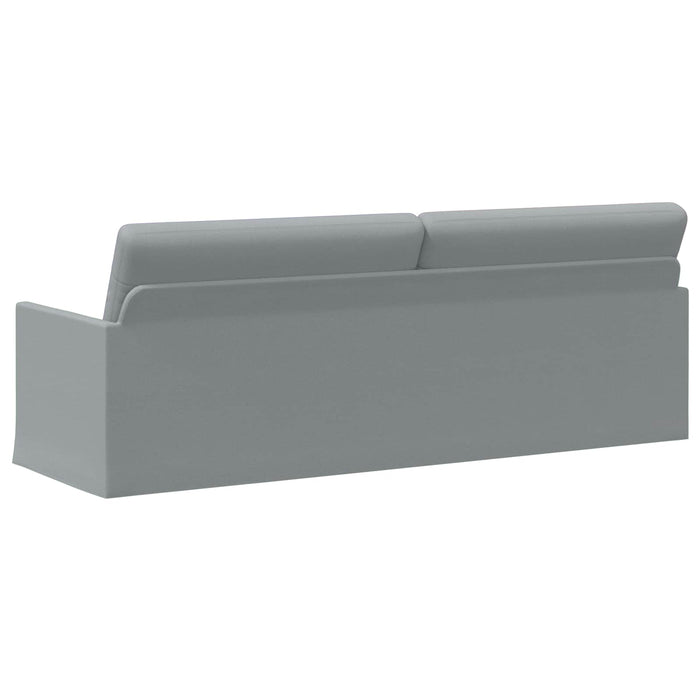 Sofă cu 3 locuri Gri deschis 220 x 81 x 82 cm Țesătură WALTI