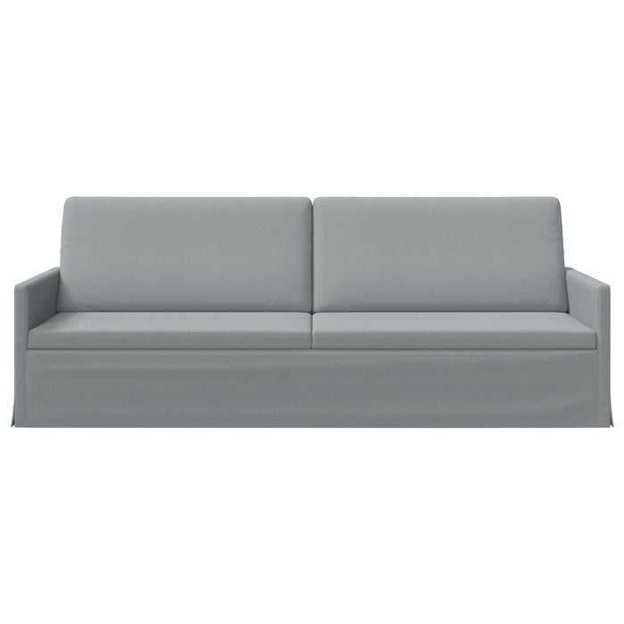Sofă cu 3 locuri Gri deschis 220 x 81 x 82 cm Țesătură WALTI