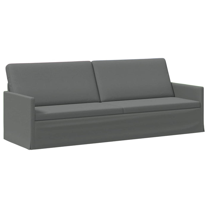 Sofă cu 3 locuri Gri închis 220 x 81 x 82 cm Țesătură WALTI
