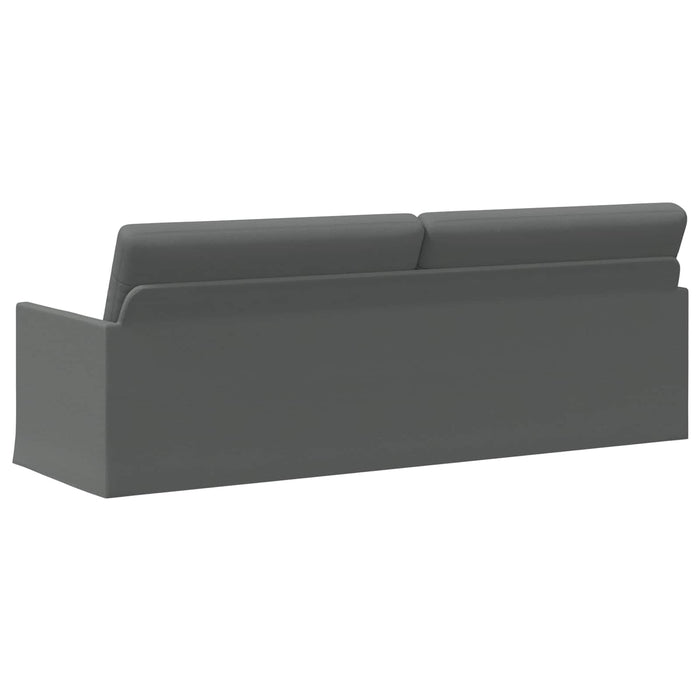 Sofă cu 3 locuri Gri închis 220 x 81 x 82 cm Țesătură WALTI