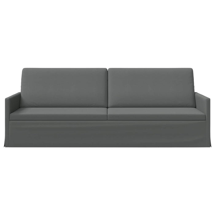 Sofă cu 3 locuri Gri închis 220 x 81 x 82 cm Țesătură WALTI