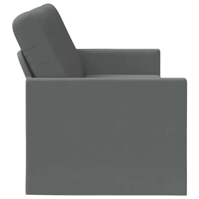 Sofă cu 3 locuri Gri închis 220 x 81 x 82 cm Țesătură WALTI