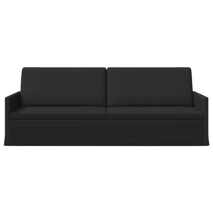 Sofă cu 3 locuri Negru 220 x 81 x 82 cm Țesătură WALTI