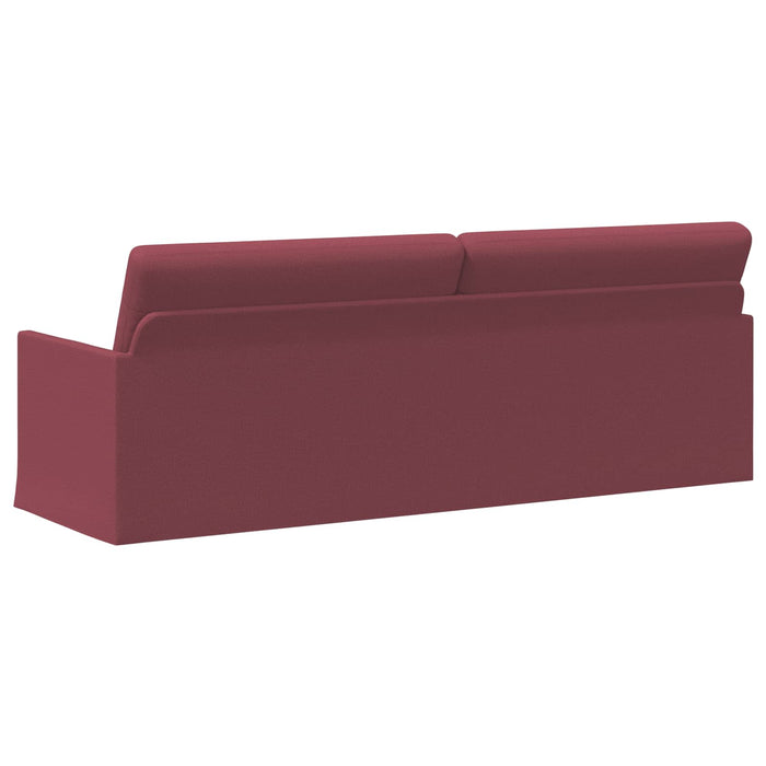 Sofă cu 3 locuri Roșu Vin 220 x 81 x 82 cm Țesătură WALTI