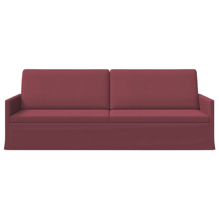Sofă cu 3 locuri Roșu Vin 220 x 81 x 82 cm Țesătură WALTI