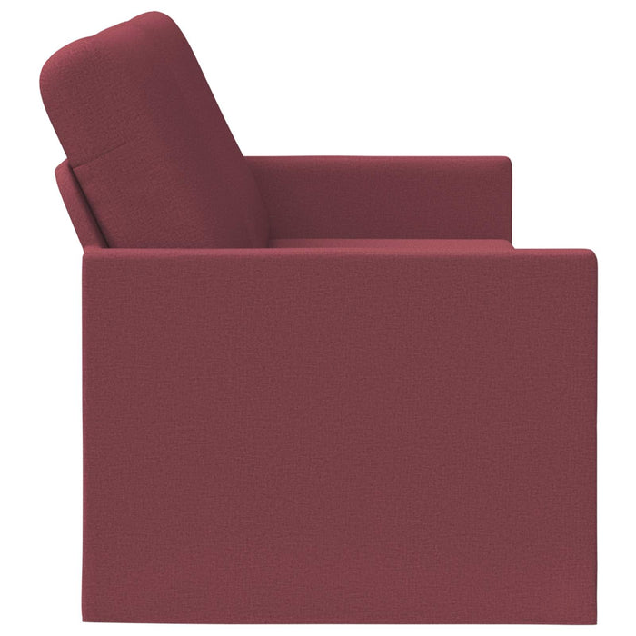 Sofă cu 3 locuri Roșu Vin 220 x 81 x 82 cm Țesătură WALTI