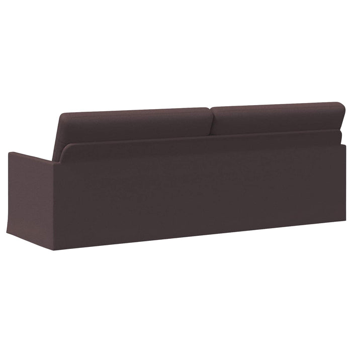 Sofă cu 3 locuri Maro închis 220 x 81 x 82 cm Țesătură WALTI