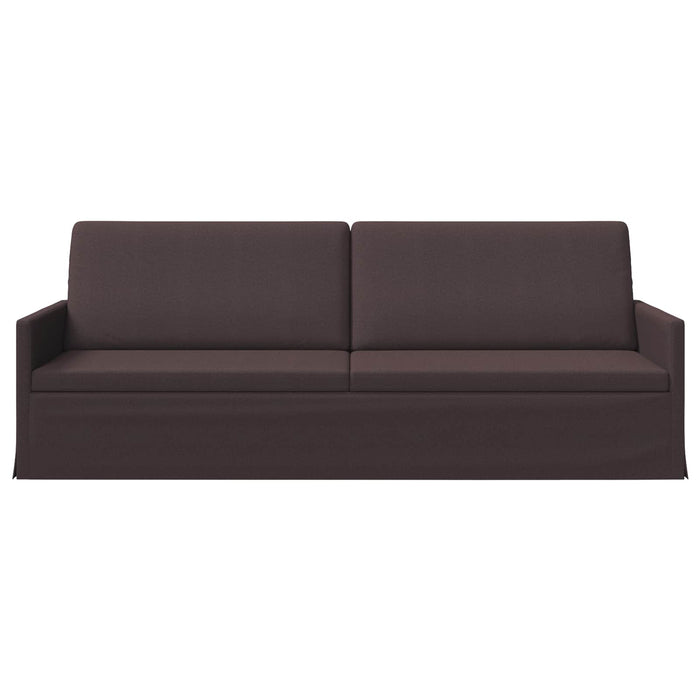 Sofă cu 3 locuri Maro închis 220 x 81 x 82 cm Țesătură WALTI