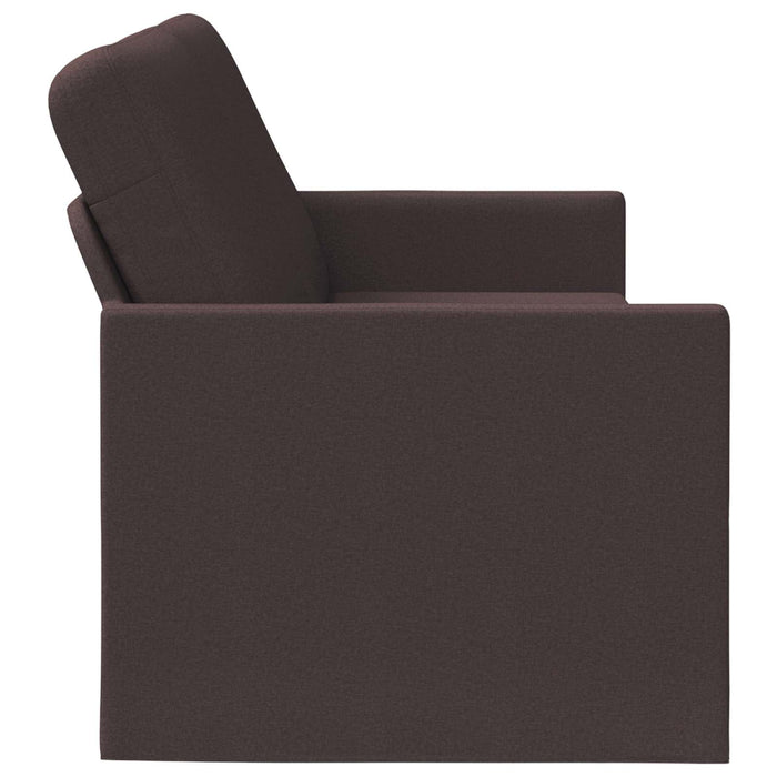 Sofă cu 3 locuri Maro închis 220 x 81 x 82 cm Țesătură WALTI