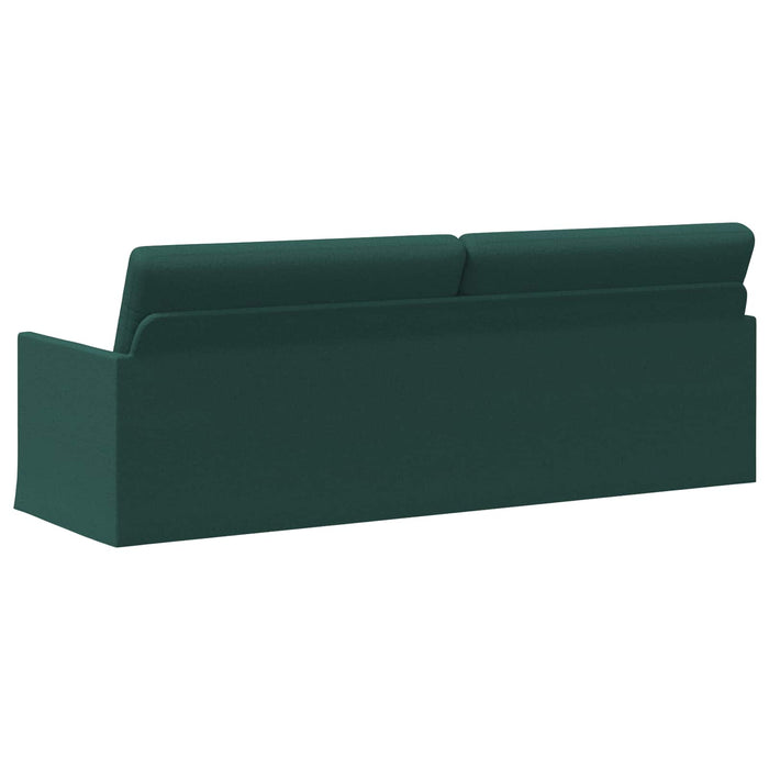 Sofă cu 3 locuri Verde închis 220 x 81 x 82 cm Țesătură WALTI
