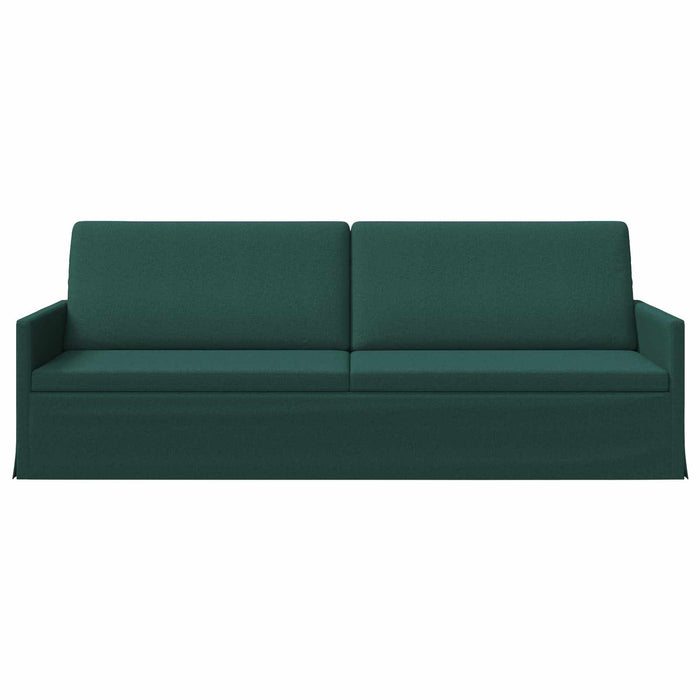 Sofă cu 3 locuri Verde închis 220 x 81 x 82 cm Țesătură WALTI