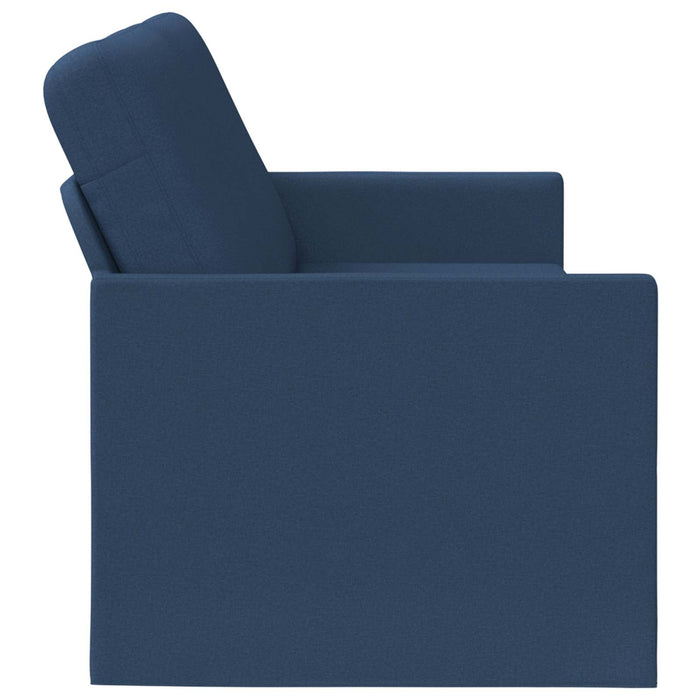 Sofă cu 3 locuri albastru 220 x 81 x 82 cm Țesătură WALTI