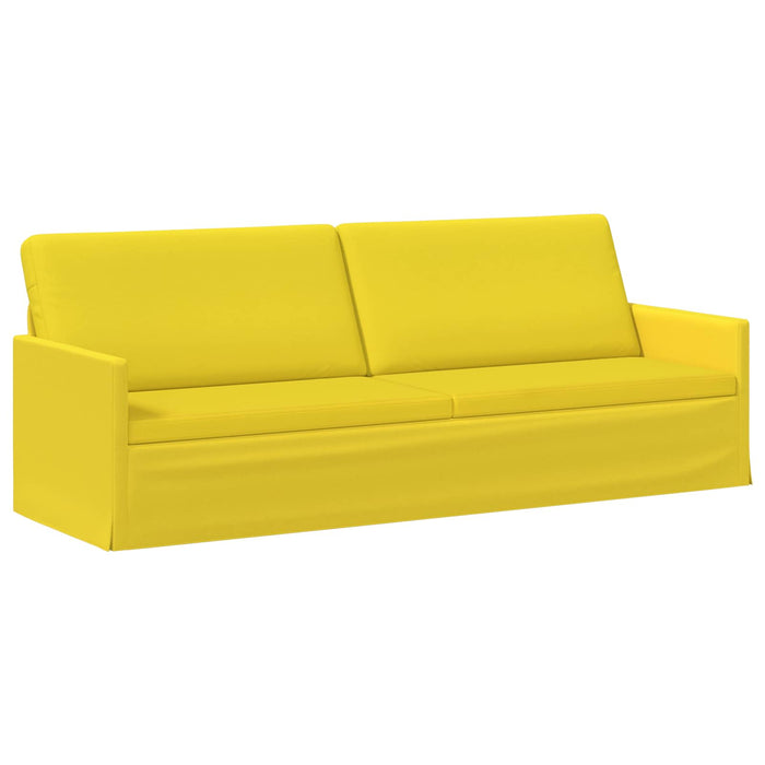 Sofă cu 3 locuri Galben Deschis 220 x 81 x 82 cm Țesătură WALTI